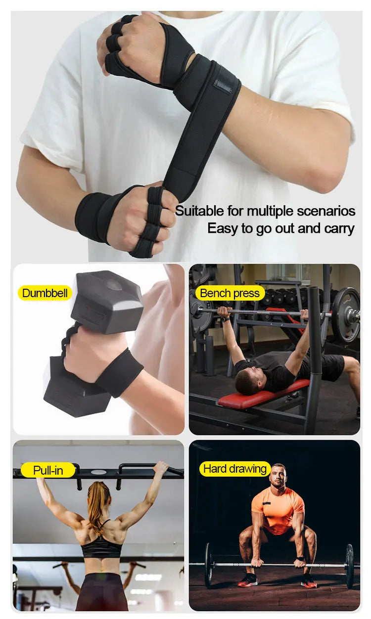 Non-Slip Gym Gloves I Breathable & Protective Workout Gloves