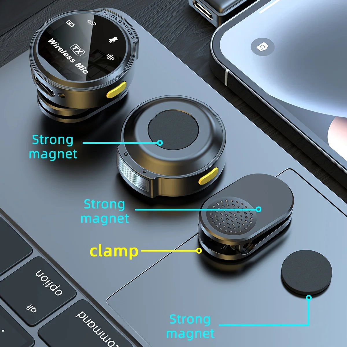 Wireless Lavalier Mic I Plug & Play Clip-On Miccrophone for TikTok, Vlogging, Live Streaming & Interviews - Noise Reducction & HD Sound
