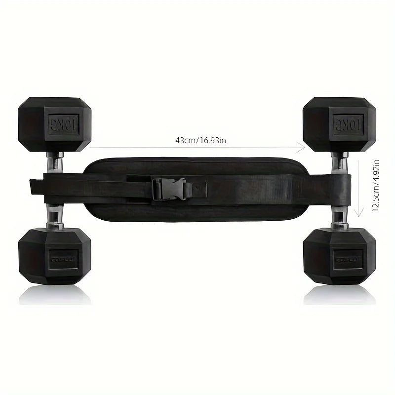 Cinturon de Hip Thrust Ajustable I Potencia Gluteos y Piernas en casa o Gym I Resistencia Profesional 5 en 1