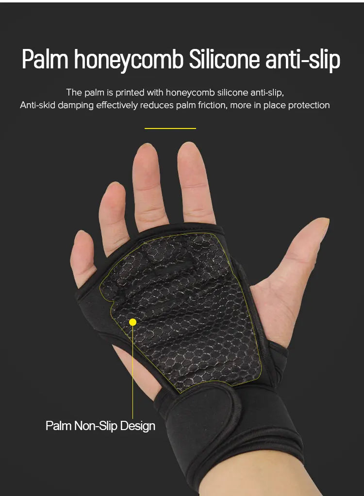 Non-Slip Gym Gloves I Breathable & Protective Workout Gloves