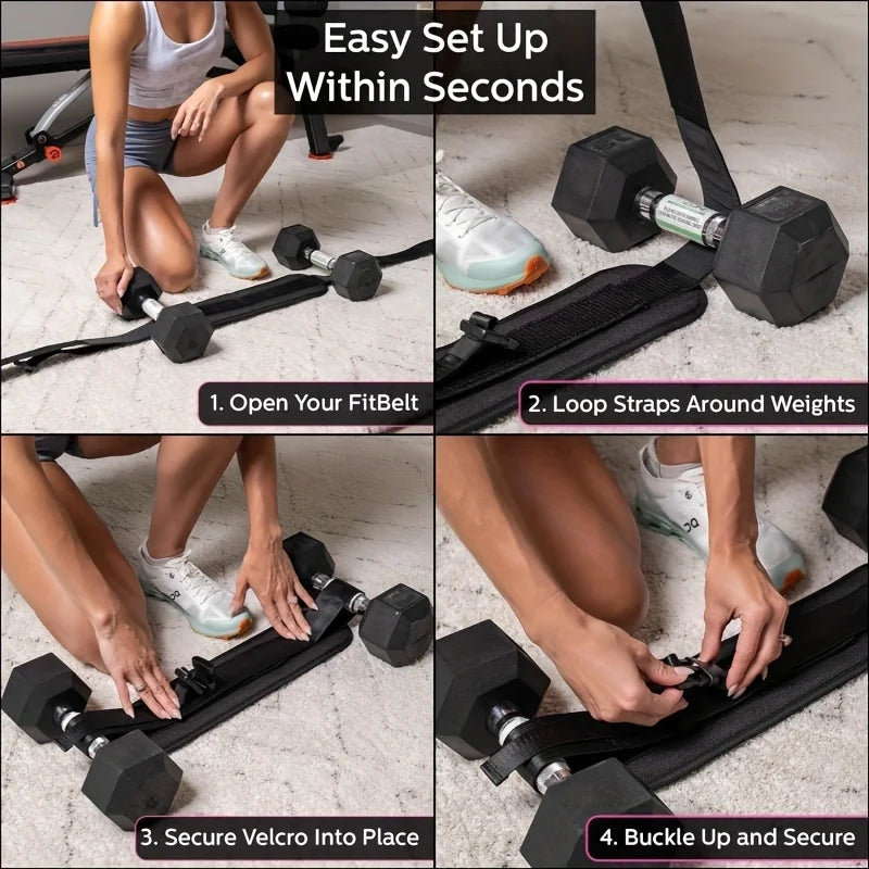 Cinturon de Hip Thrust Ajustable I Potencia Gluteos y Piernas en casa o Gym I Resistencia Profesional 5 en 1